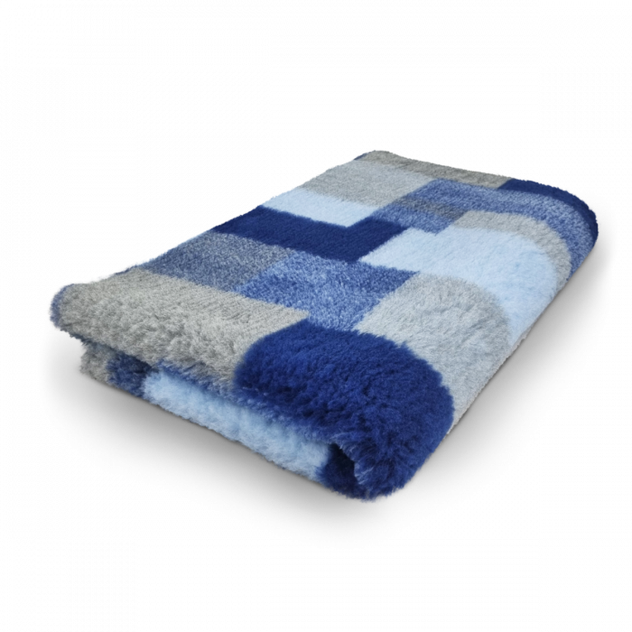 Vet Bed - Blau - Patchwork