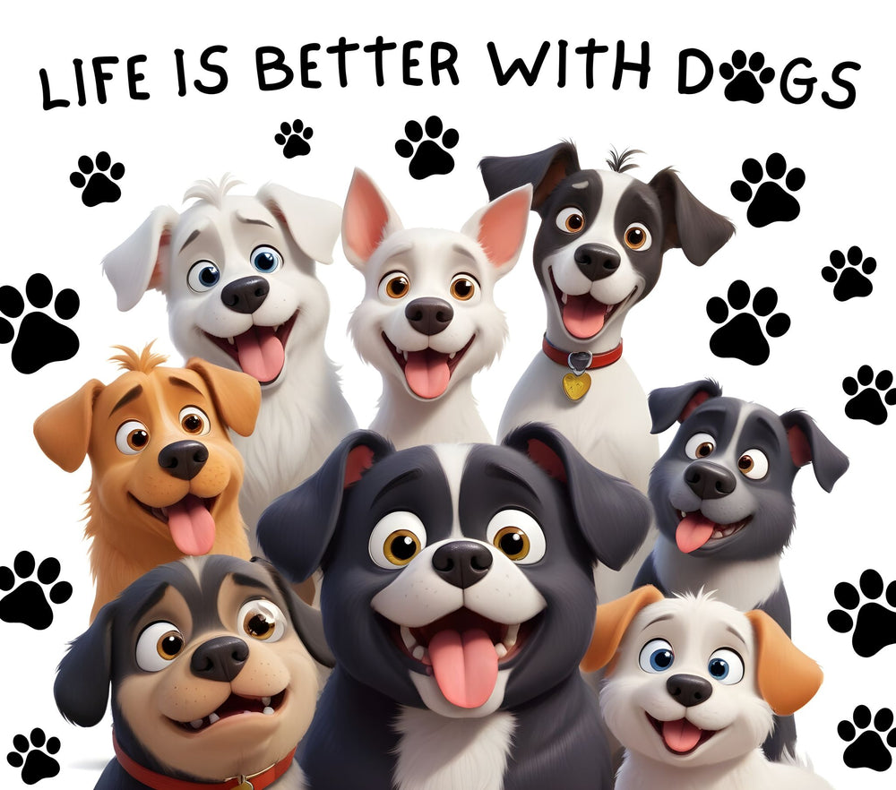 Thermobecher - Hunde - Life is better ...