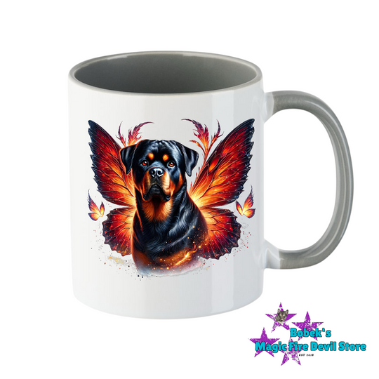 Tasse - Rottweiler mit Flügel