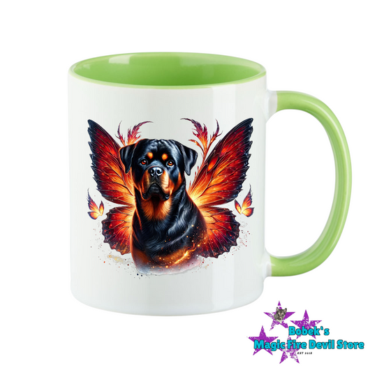Tasse - Rottweiler mit Flügel