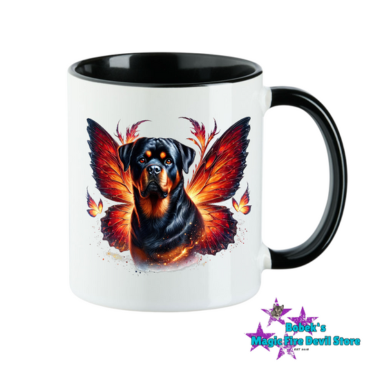 Tasse - Rottweiler mit Flügel