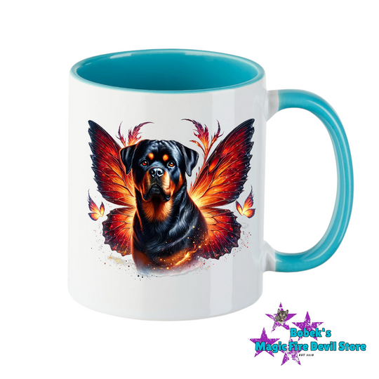 Tasse - Rottweiler mit Flügel