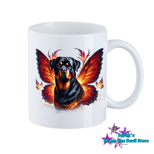 Tasse - Rottweiler mit Flügel